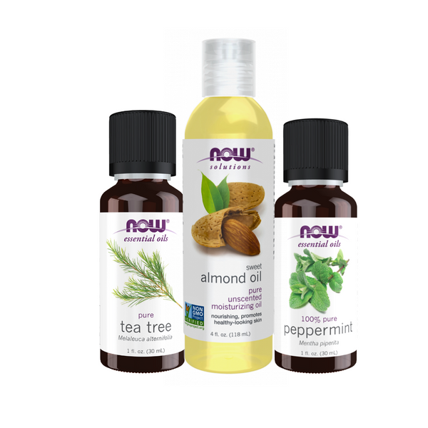 Combo Aceites esenciales Tea Tree + Almond Oil + Peppermint