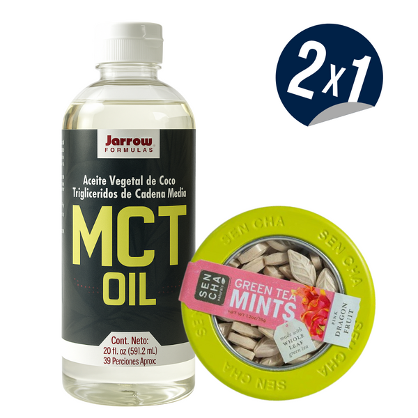 MCT OIL + mentas de Té Matcha