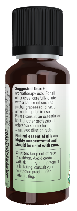 Peppermint Oil, Organic  1 oz - aceite esencial Now foods