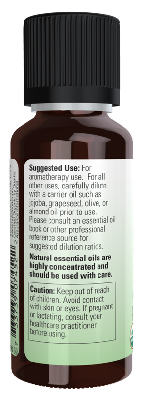 Peppermint Oil, Organic  1 oz - aceite esencial Now foods