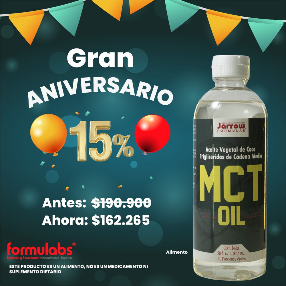 MCT OIL- (TRIGLICERIDOS DE CADENA MEDIA) ACEITE VEGETAL DE COCO